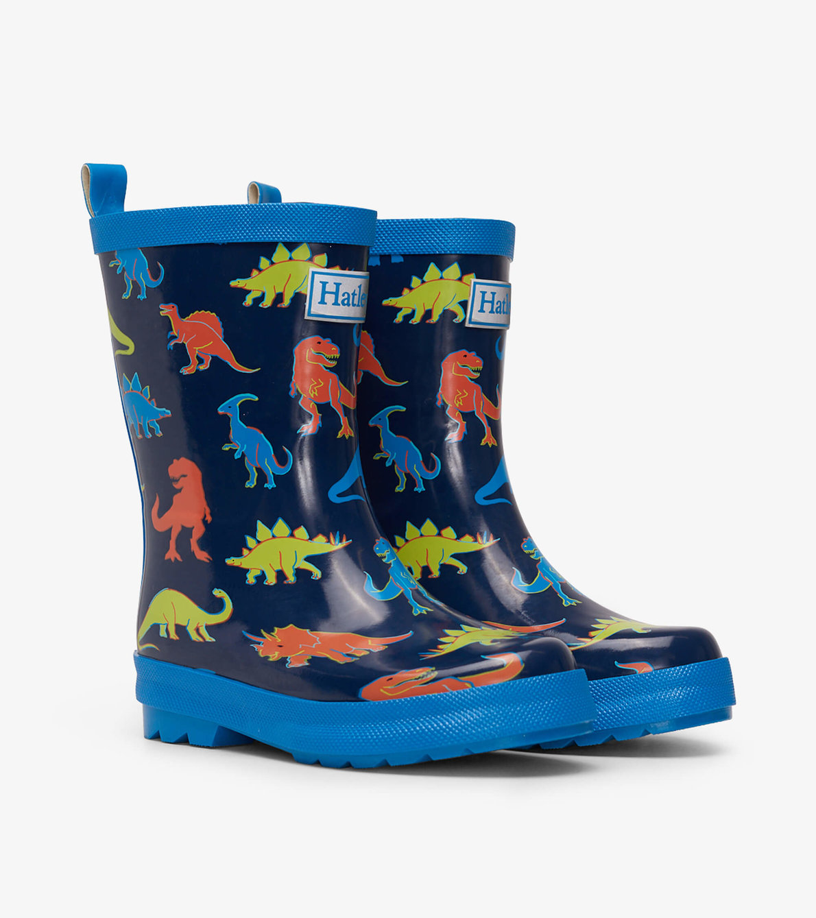 View larger image of Linework Dinos Shiny Rain Boots