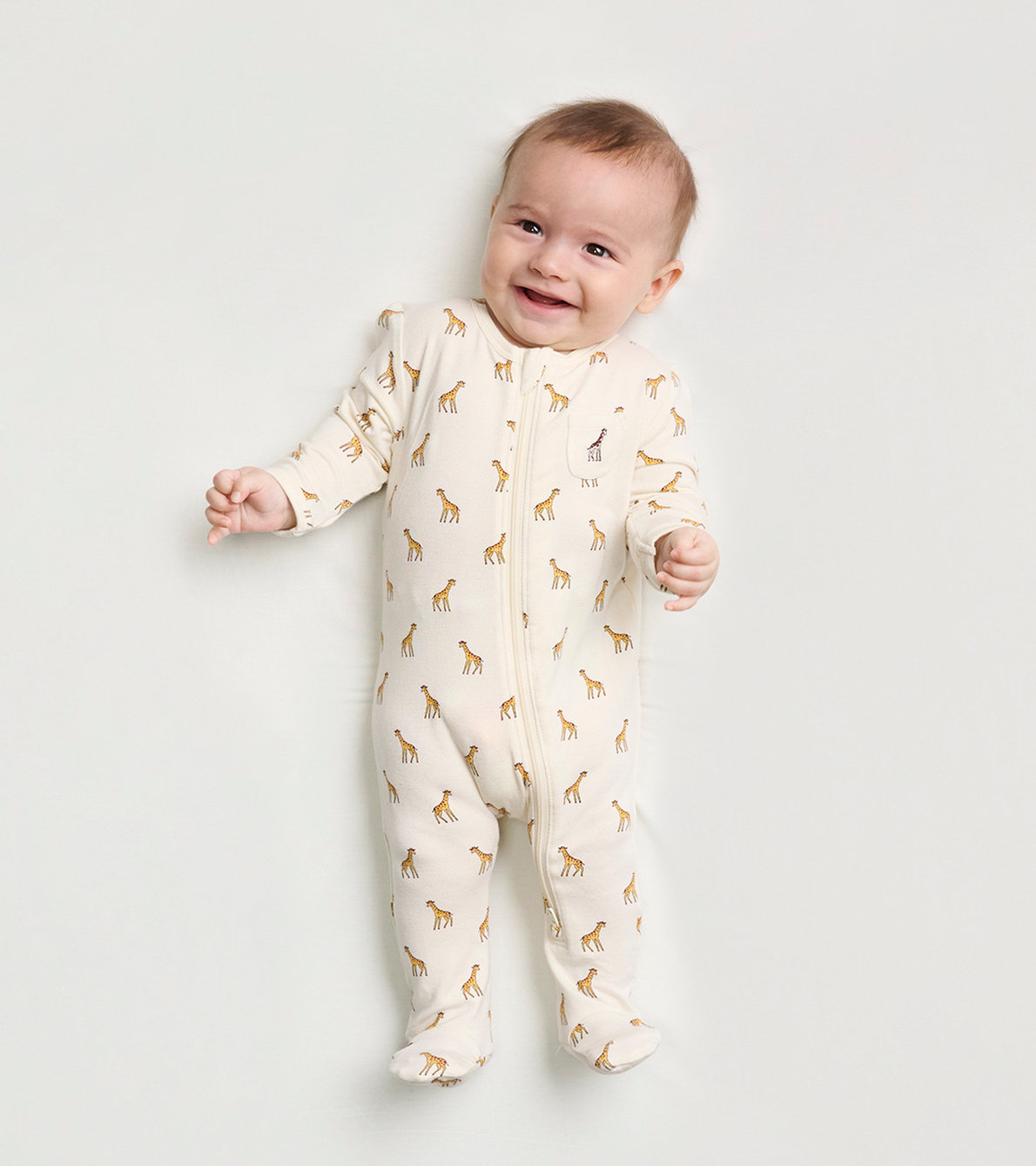 View larger image of Little Giraffes Baby Footed Coverall