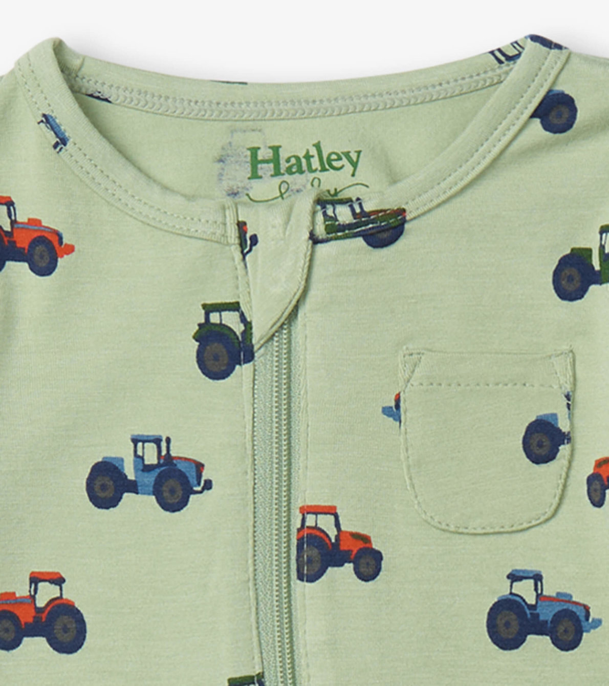 View larger image of Little Tractors Newborn Zip-Up Footed Sleeper