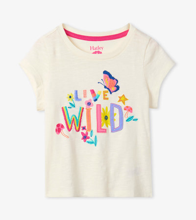 T-shirt à imprimé – Nature « Live Wild »