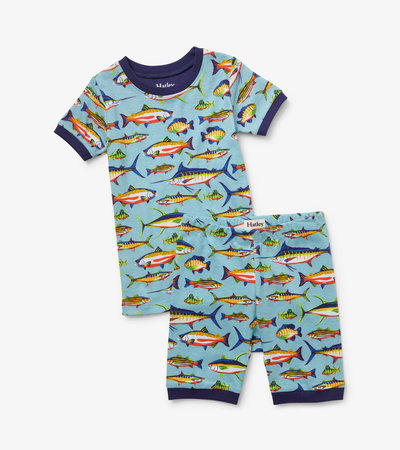 Lots Of Fish Short Pajama Set