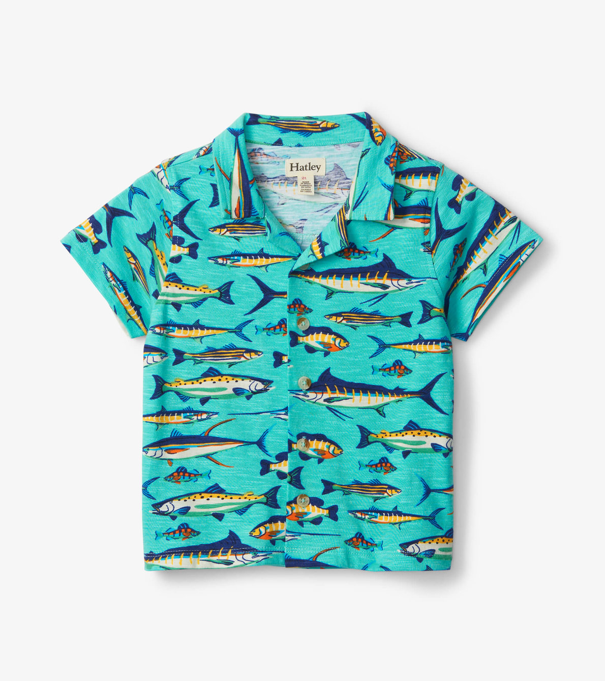 View larger image of Lots Of Fish Toddler Jersey Buttondown