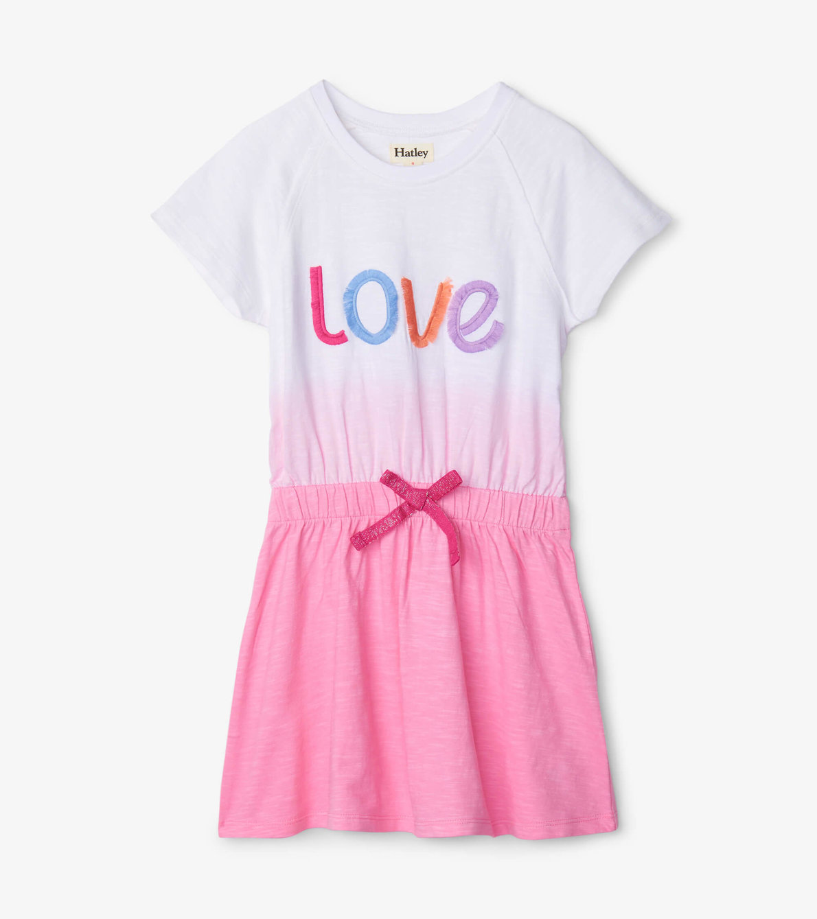 View larger image of Love Dip Dye Bow Front Cinched Waist Dress