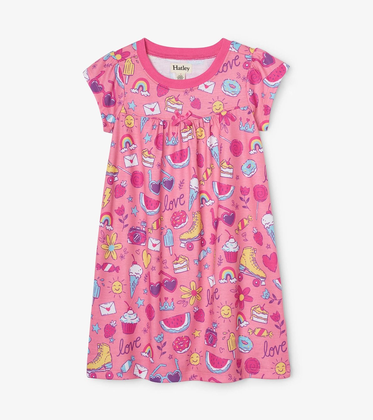 View larger image of Lovely Doodles Short Sleeve Nightdress