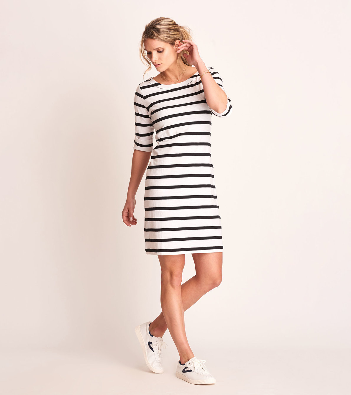 View larger image of Lucy Dress - Black Stripes