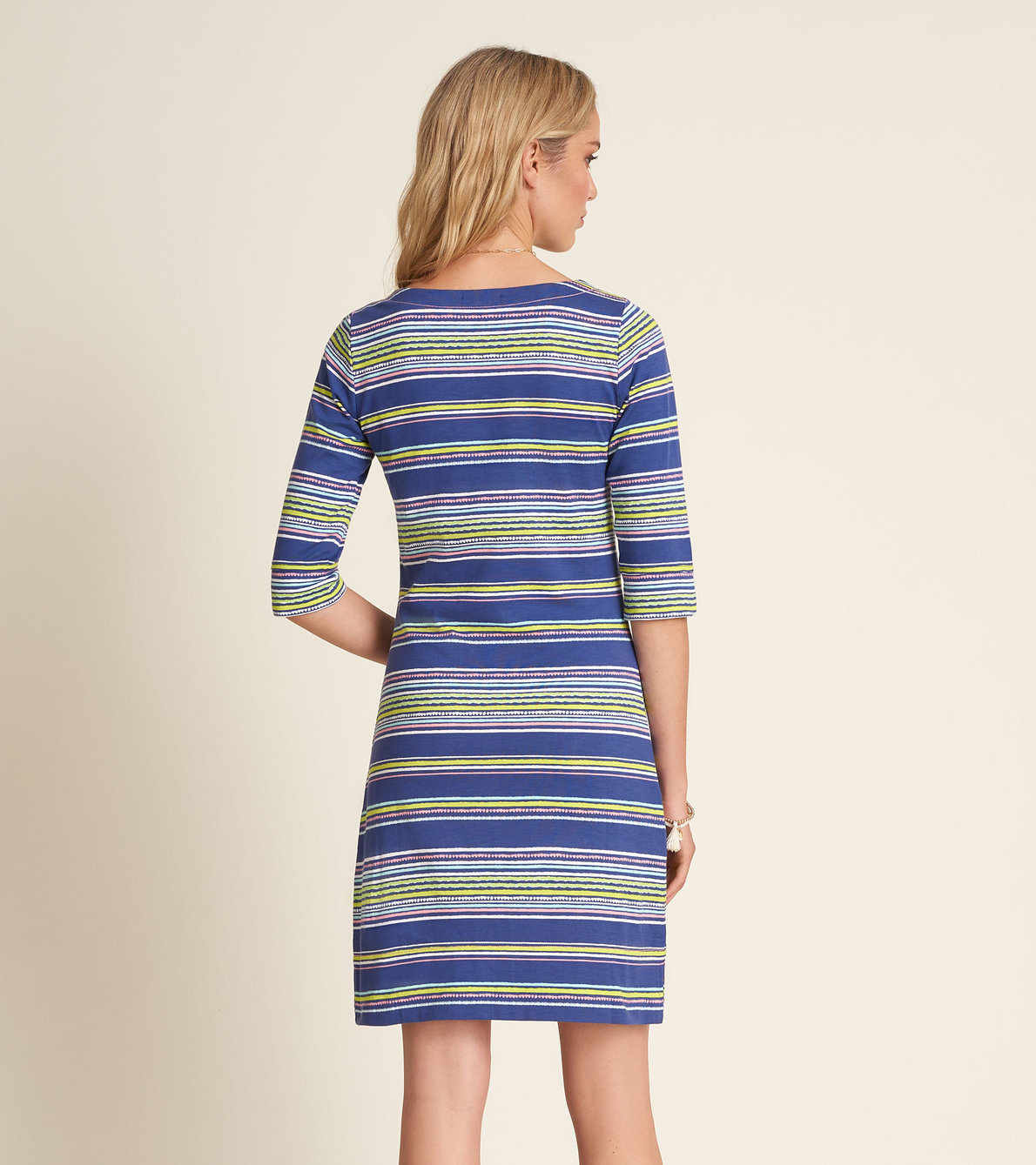 View larger image of Lucy Dress - Textured Stripes