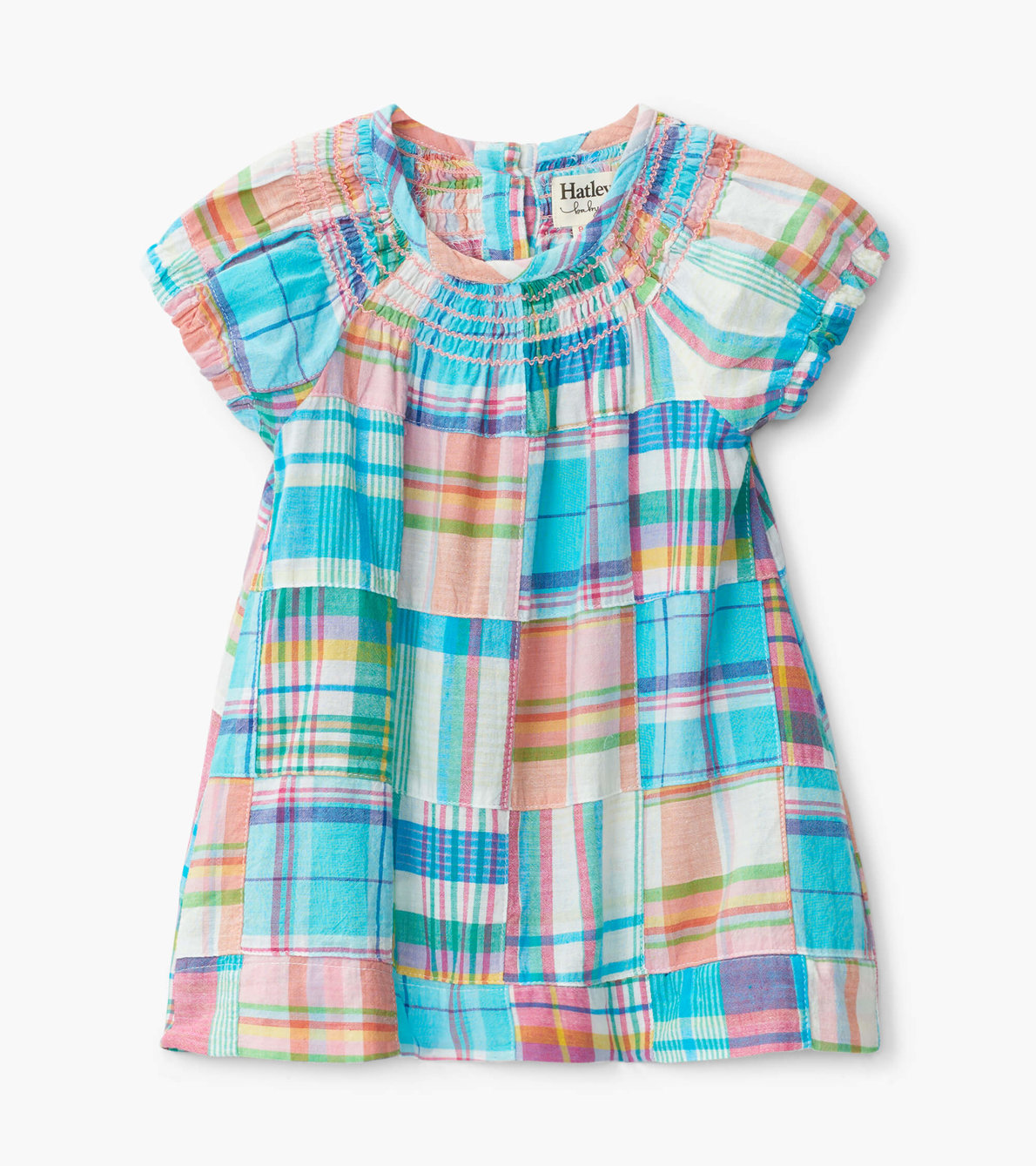 View larger image of Madras Plaid Baby Smocked Dress