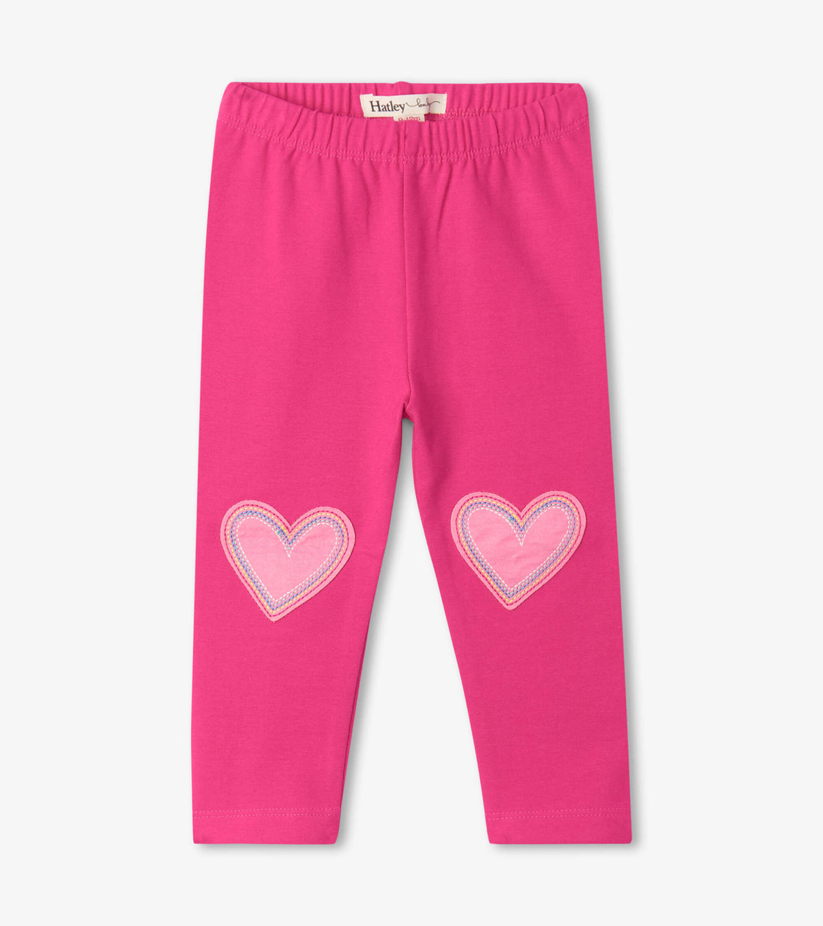 View larger image of Magenta Hearts Baby Leggings