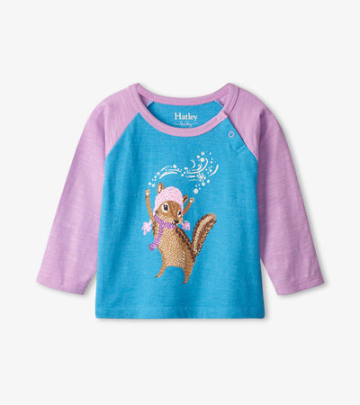 T-shirt à manches raglan pour bébé – Tamia magique