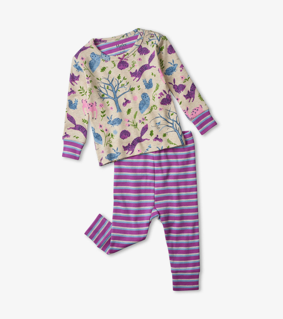 View larger image of Magical Forest Organic Cotton Baby Pajama Set