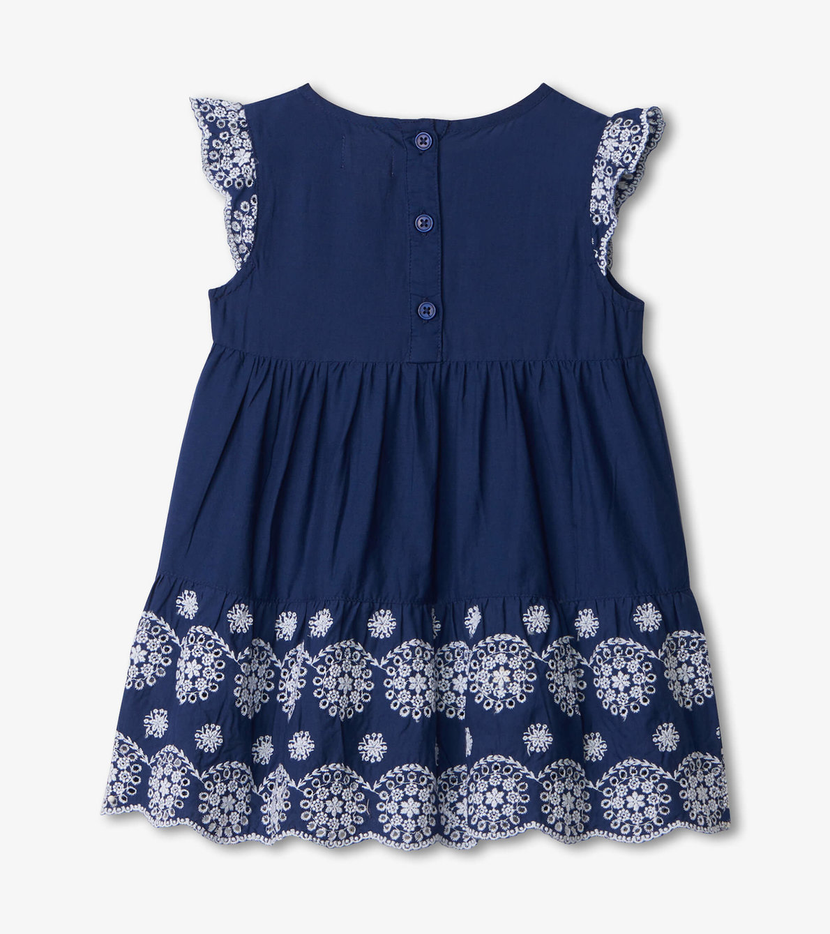 View larger image of Maritime Navy Baby Scallop Edge Dress
