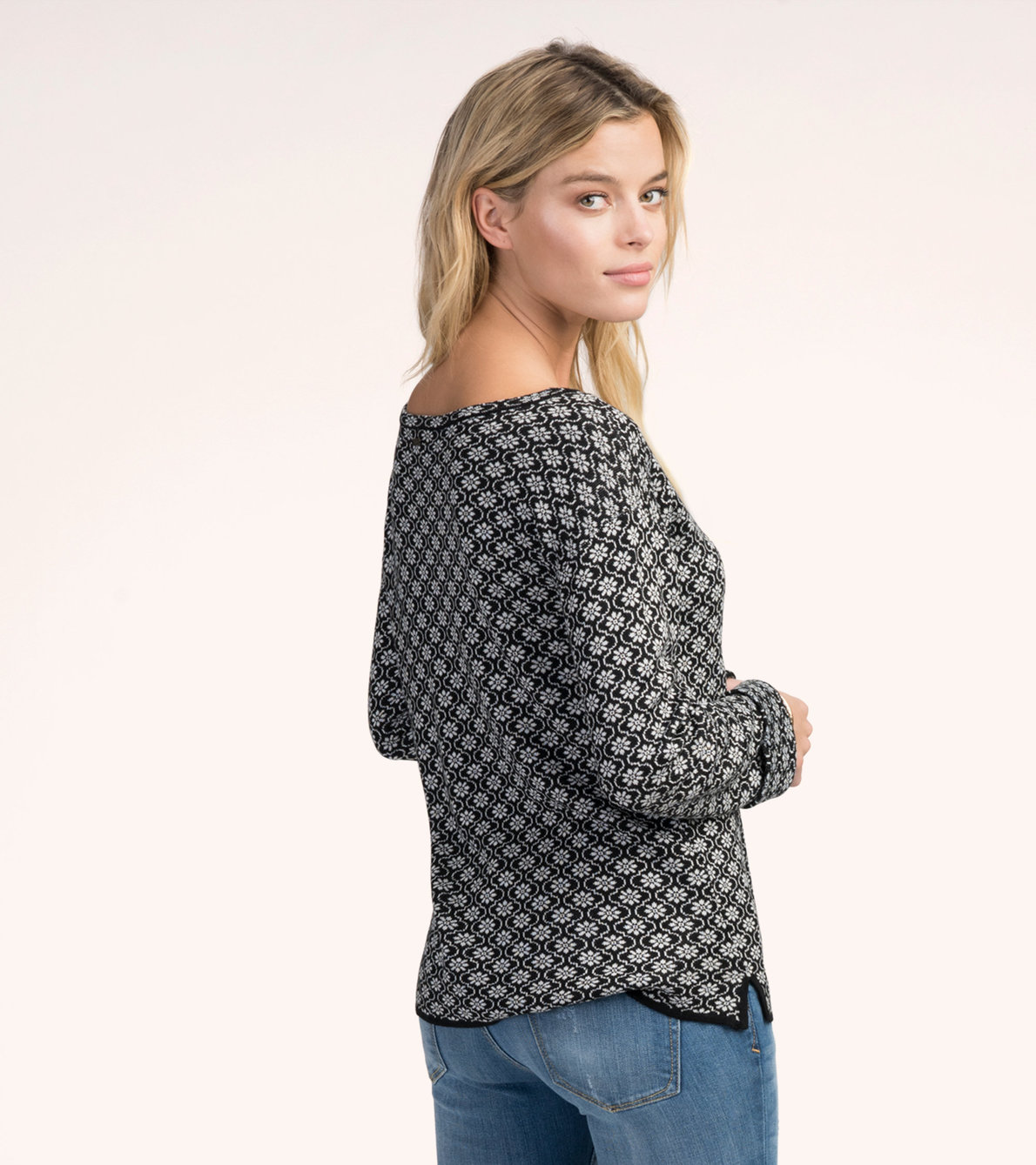 View larger image of Medallion Blooms Renee Jacquard Sweater