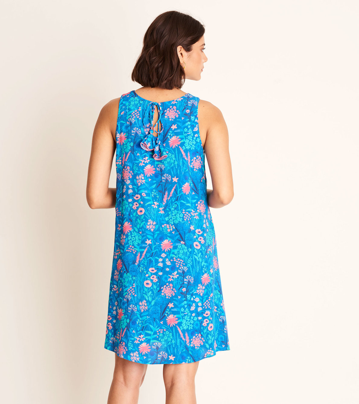 View larger image of Meghan Dress - Blue Wild Flowers