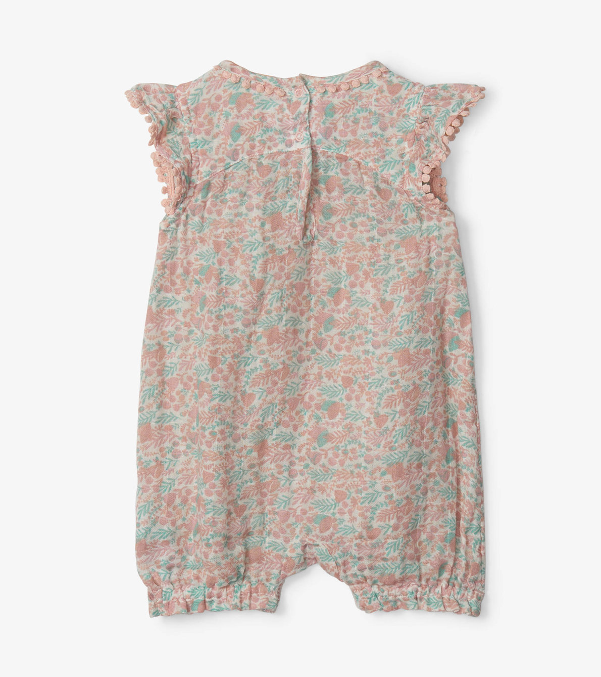 View larger image of Mini Floral Garden Baby Flutter Sleeve Shortall