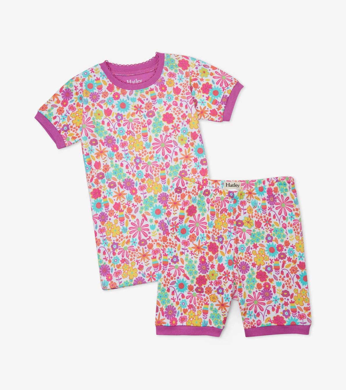 View larger image of Mini Flowers Organic Cotton Short Pajama Set