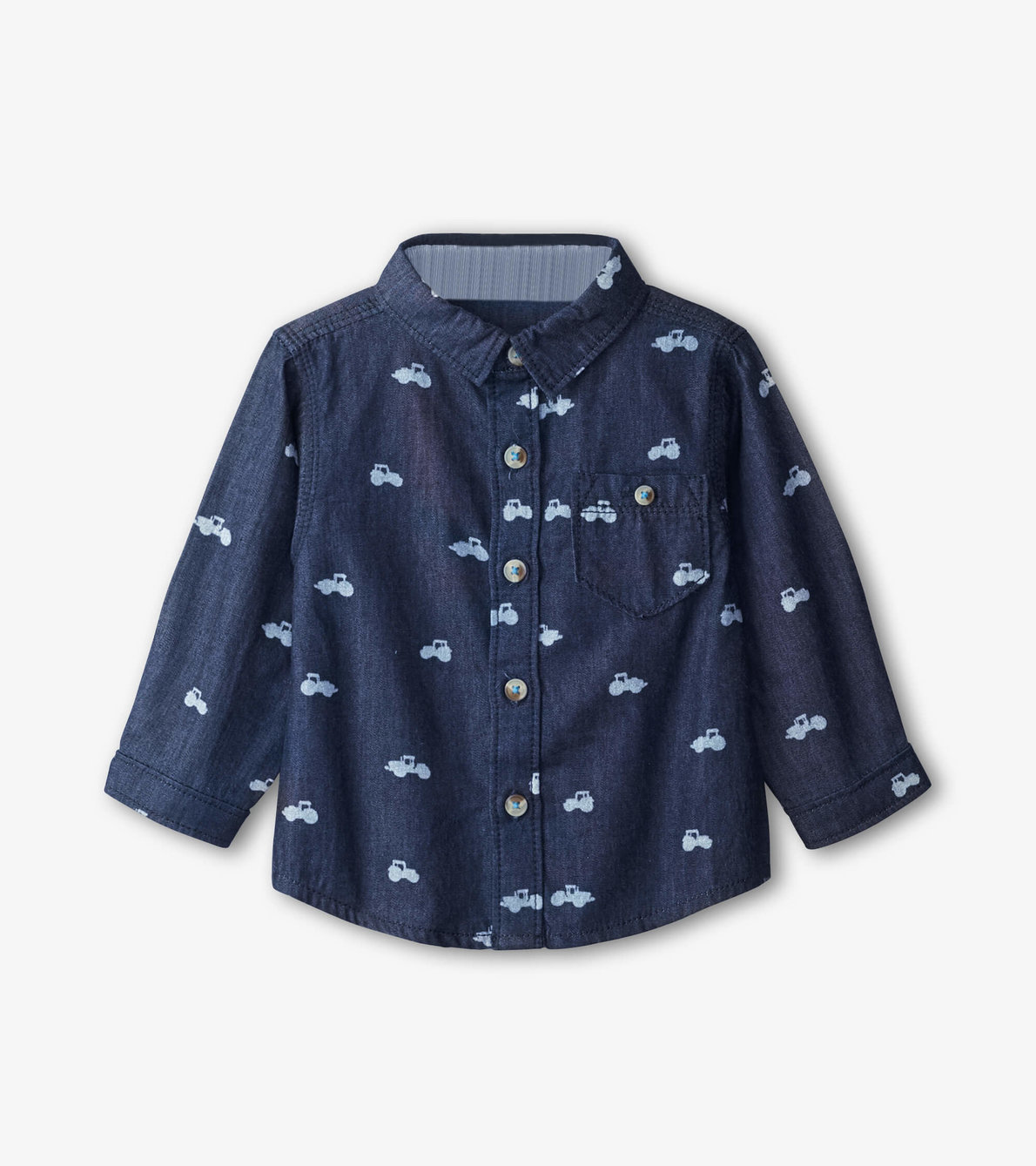 View larger image of Mini Tractors Baby Button Down Shirt