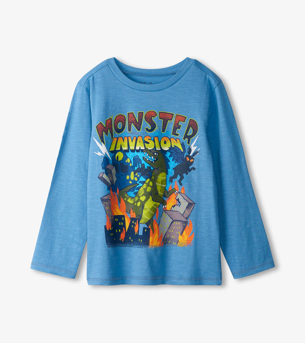 Agrandir l'image de T-shirt à manches longues – Monstre en liberté « Monster Invasion »