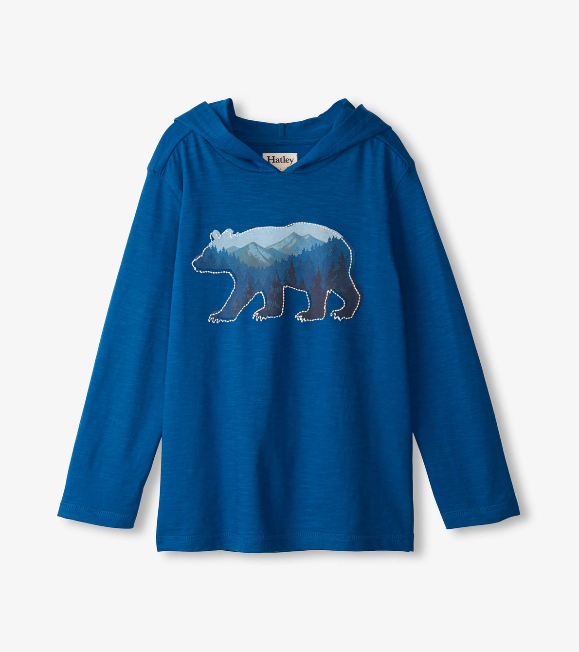 View larger image of Mountain Bear Long Sleeve Hooded Tee