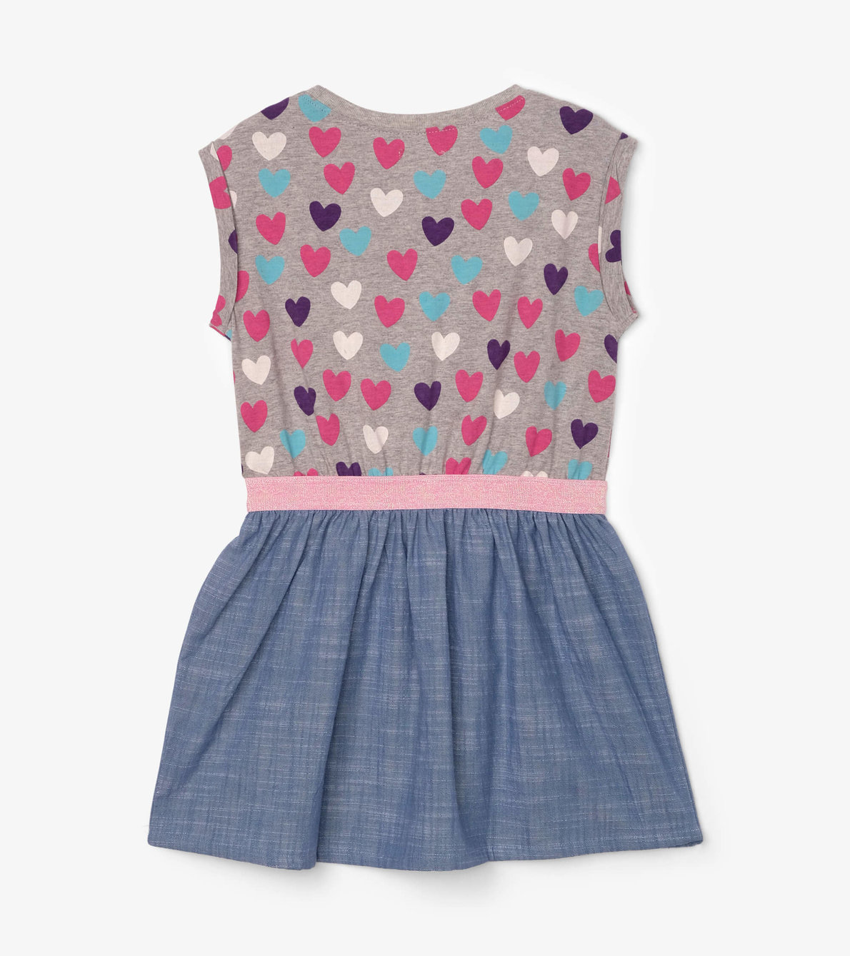View larger image of Multicolour Hearts Elastic Waist Dress