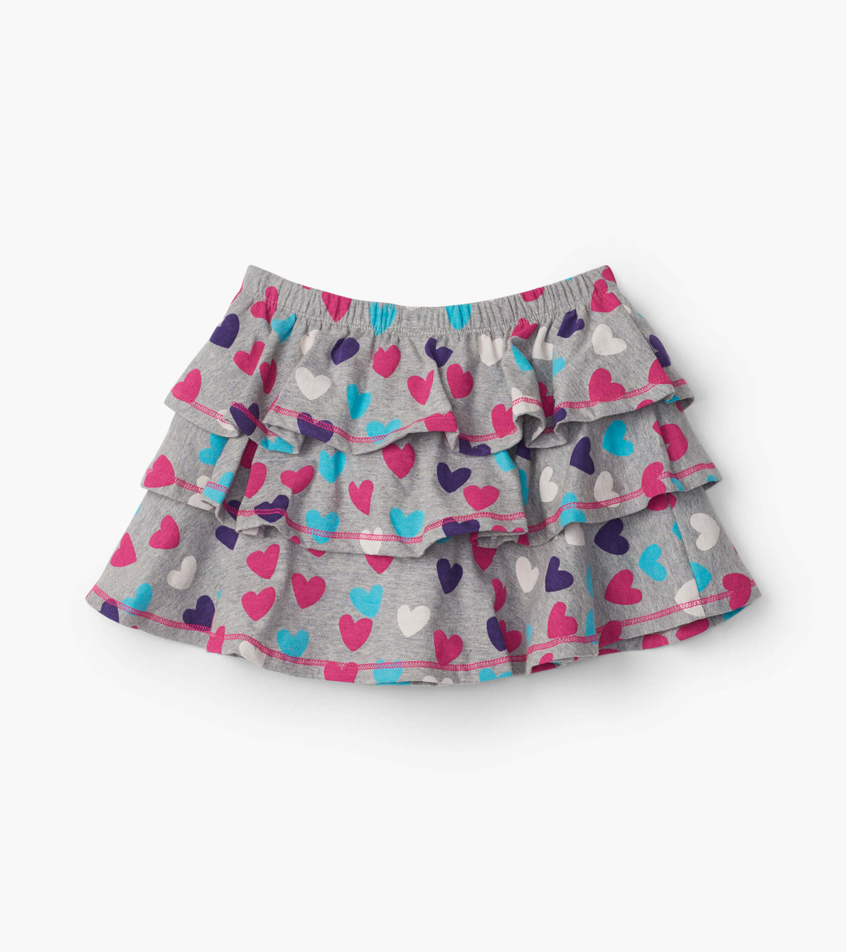View larger image of Multicolour Hearts Ruffle Skirt