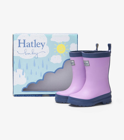 Lilac Matte Baby Rain Boots