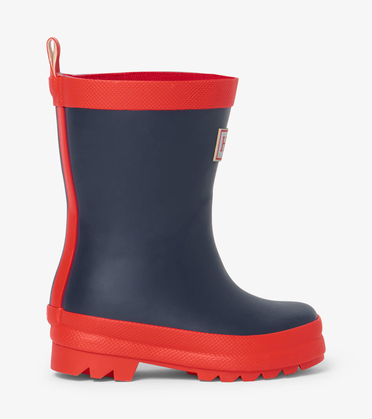 View larger image of Navy & Red Rain Matte Baby Rain Boots