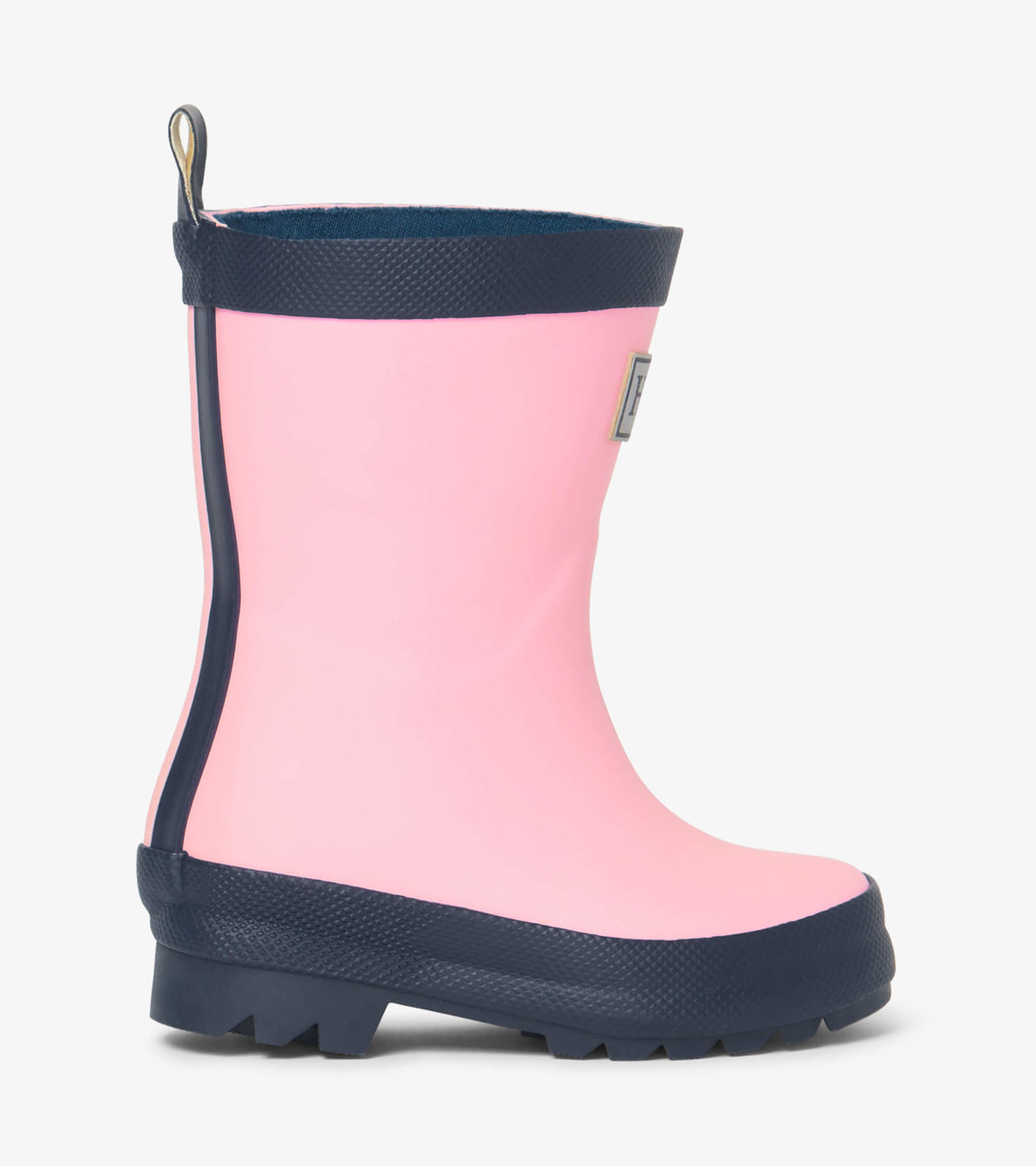 View larger image of Pink & Navy Matte Baby Rain Boots