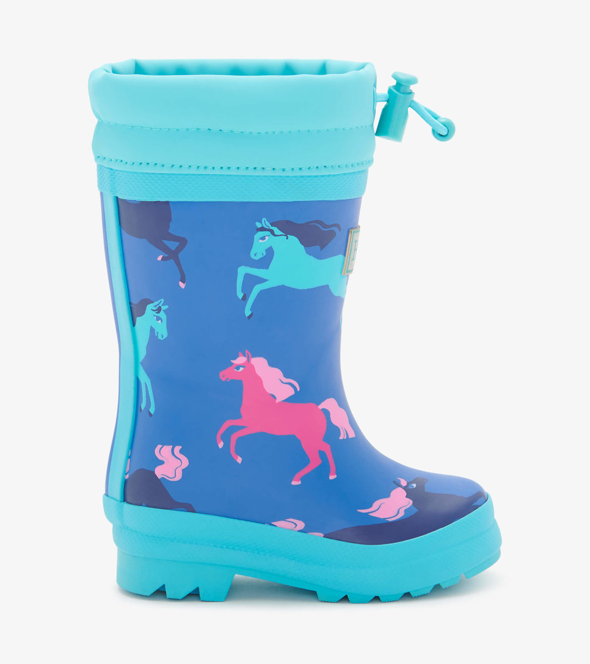 View larger image of Prancing Horses Sherpa Lined Baby Rain Boots