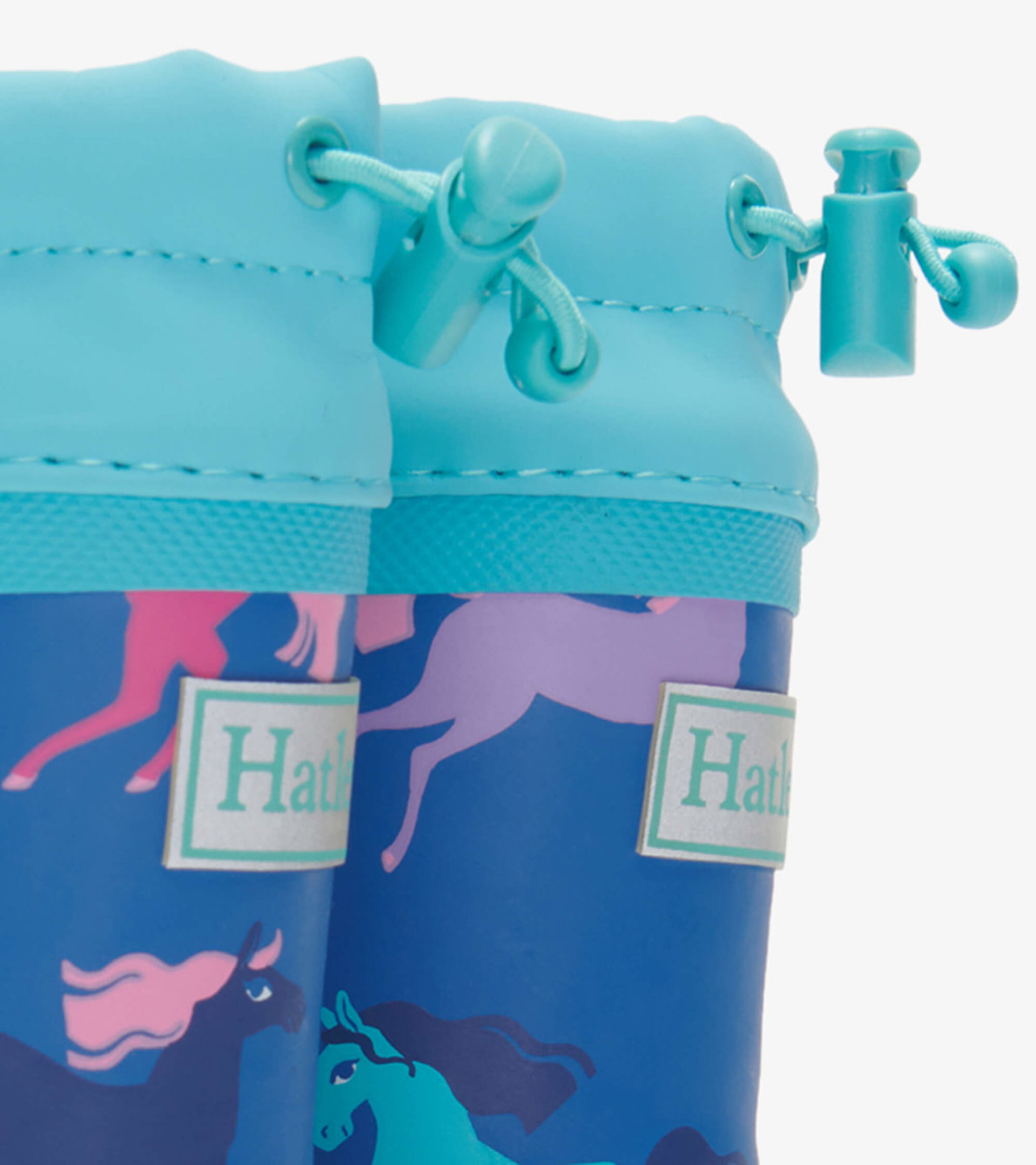 View larger image of Prancing Horses Sherpa Lined Baby Rain Boots