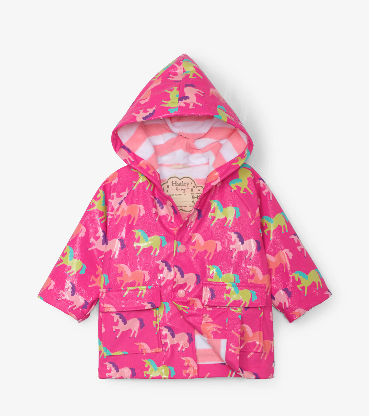 Agrandir l'image de Imperméable à couleur changeante pour bébé – Licornes enchantées 