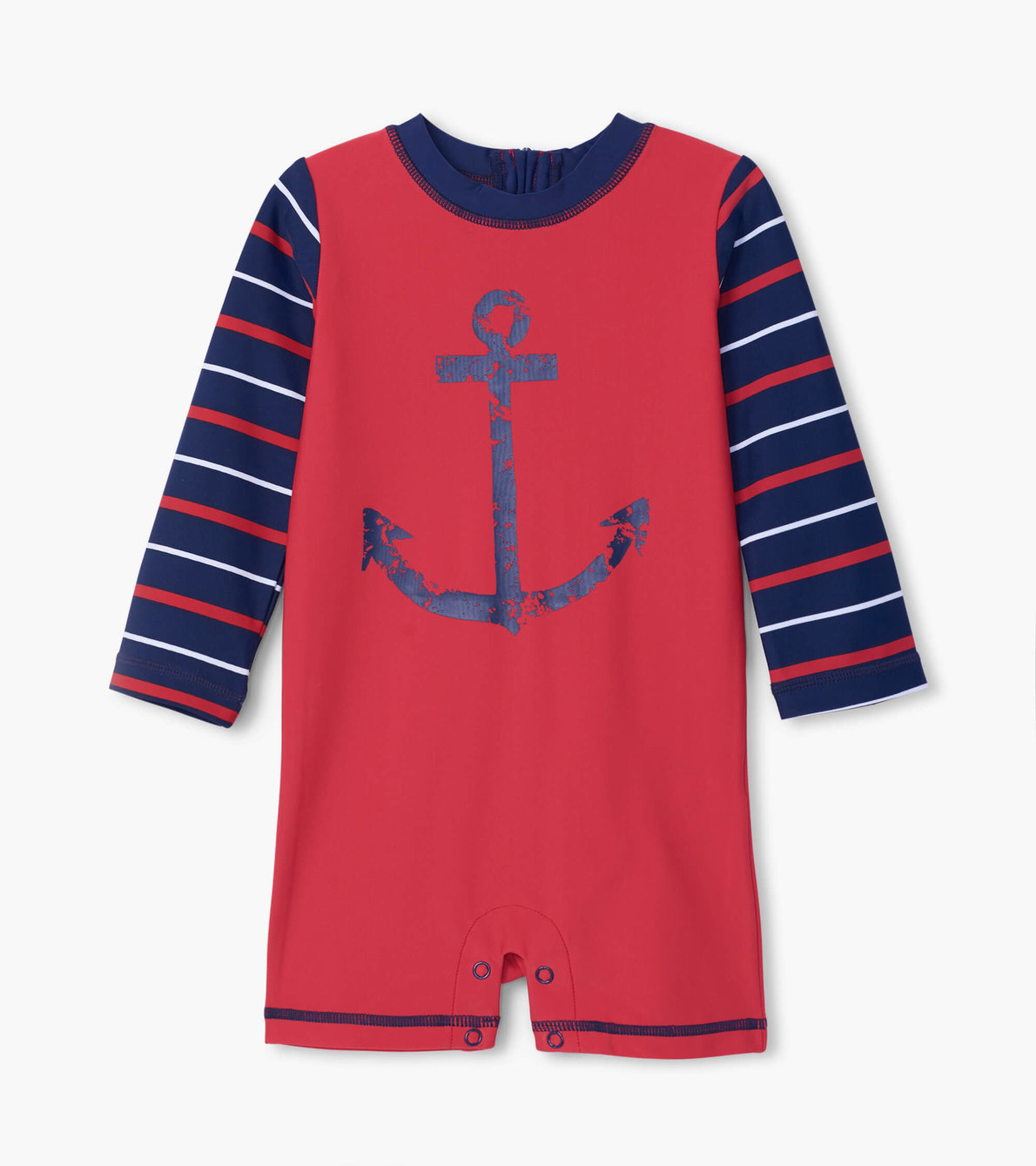 View larger image of Nautical Anchor Baby Rashguard One-Piece