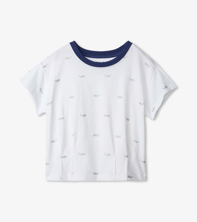T-shirt ample plissé – Ancres nautiques