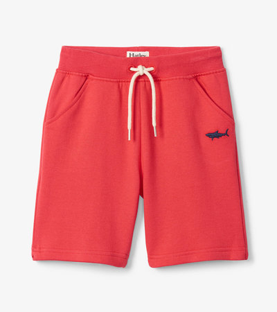 Nautical Red Terry Shorts