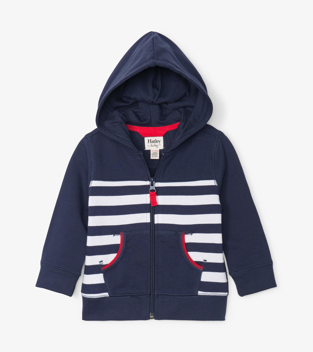 View larger image of Nautical Stripe Baby Hoodie