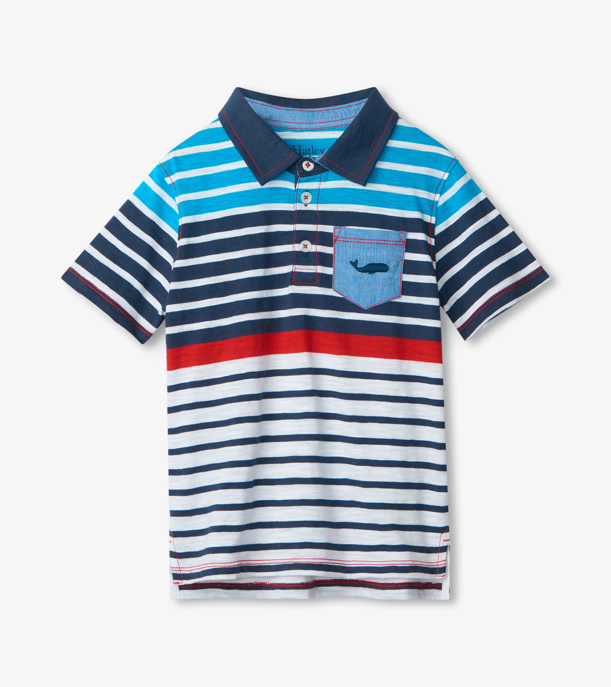 View larger image of Nautical Stripes Polo Tee