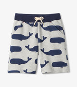 Nautical Whales Terry Shorts