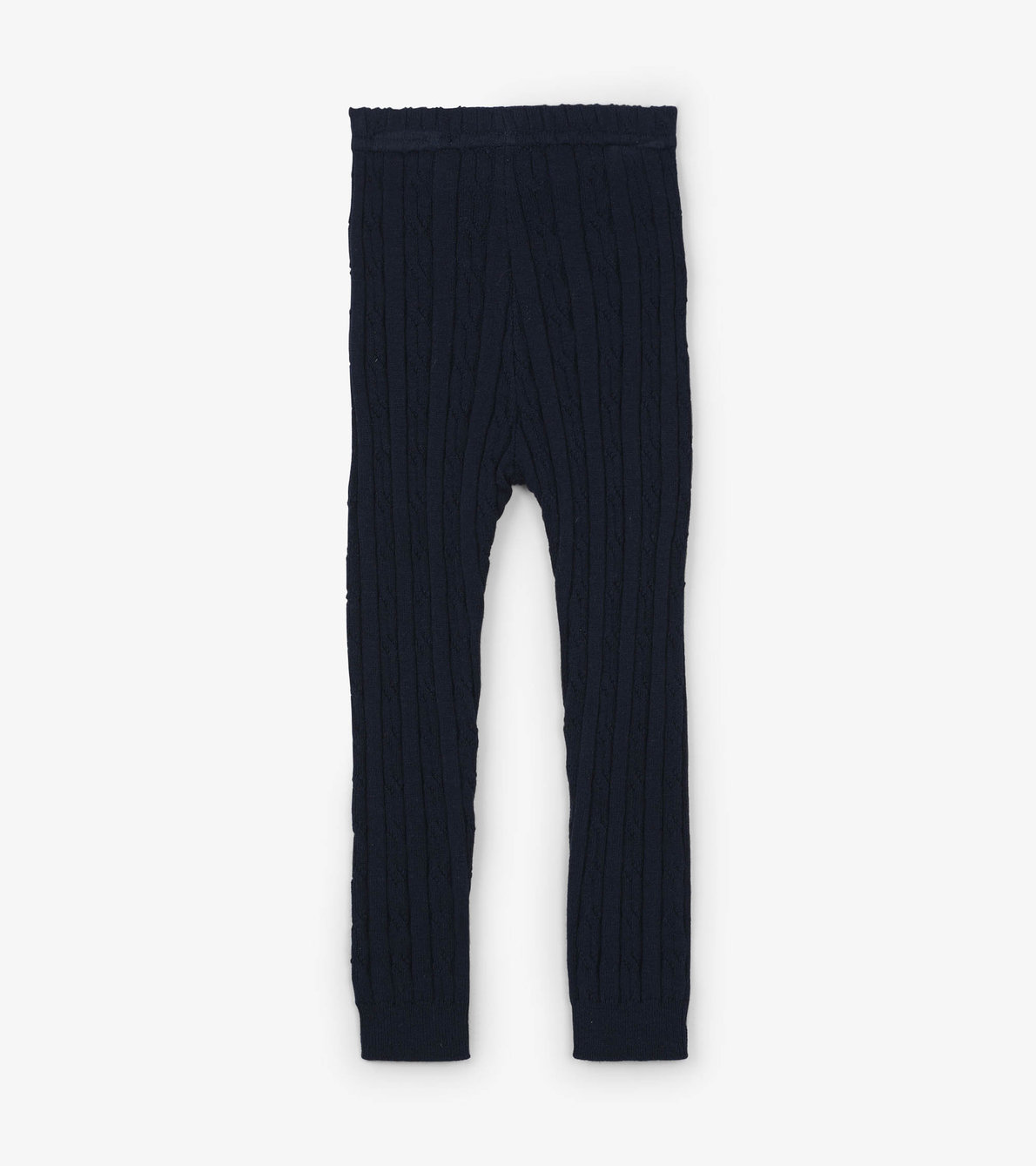 Agrandir l'image de Legging en tricot torsadé pour bébé – Bleu marine