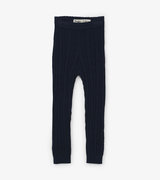 Baby Navy Cable Knit Leggings