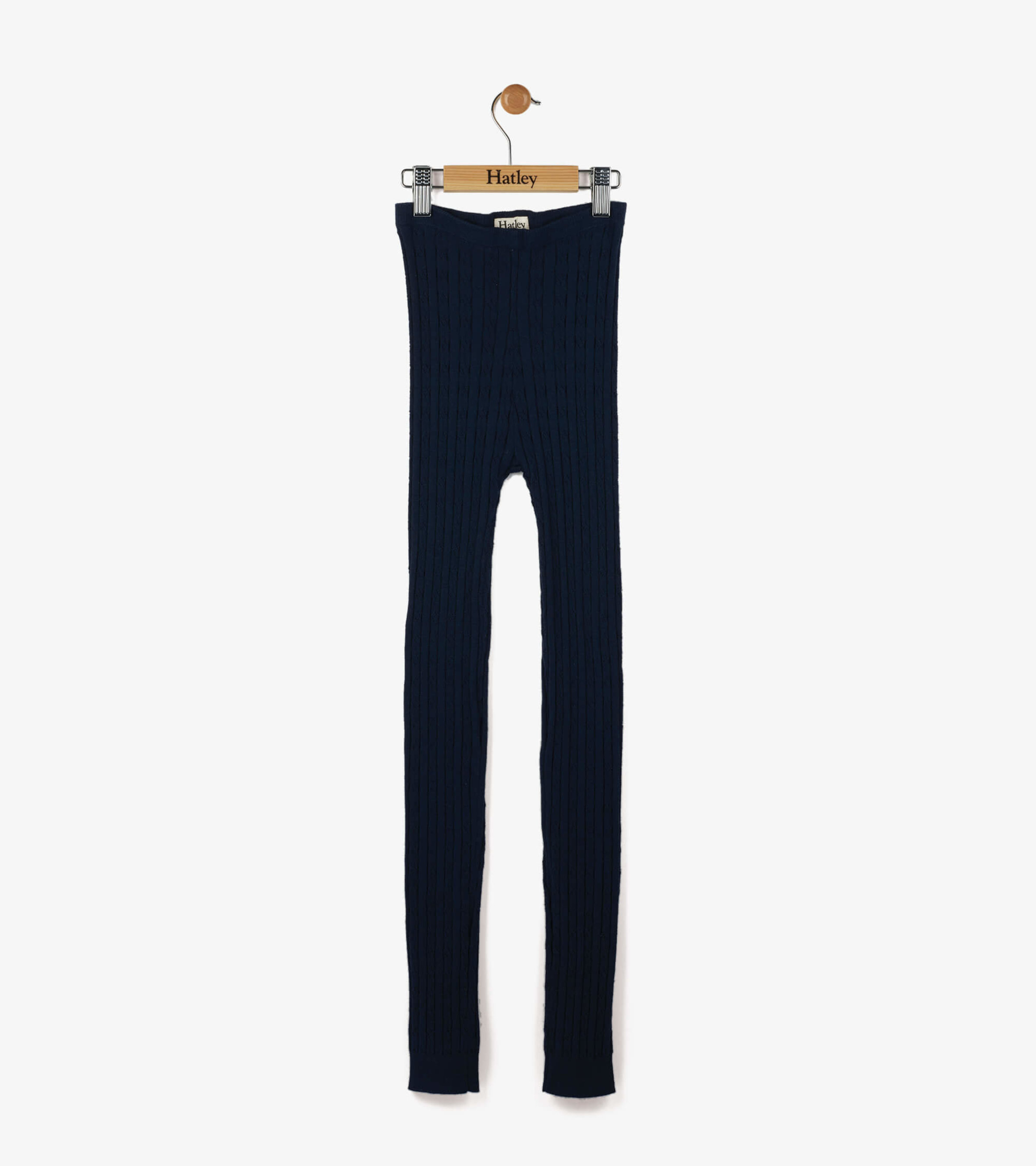Girls Navy Cable Knit Tights - Hatley US