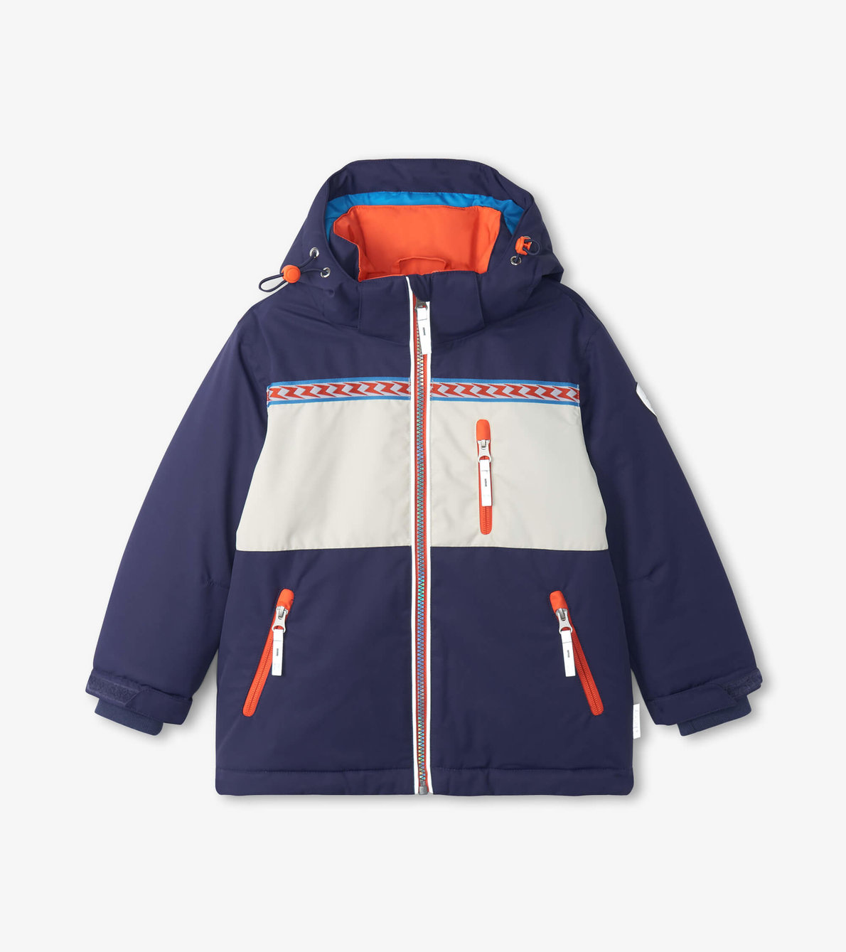 View larger image of Navy Color Block Ski Jacket