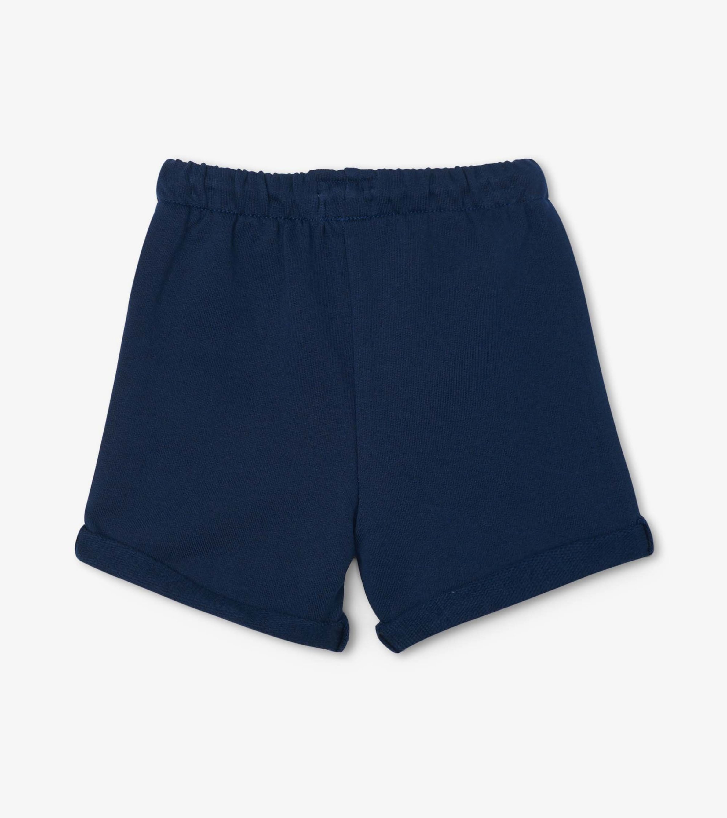 Navy French Terry Baby Shorts - Hatley US