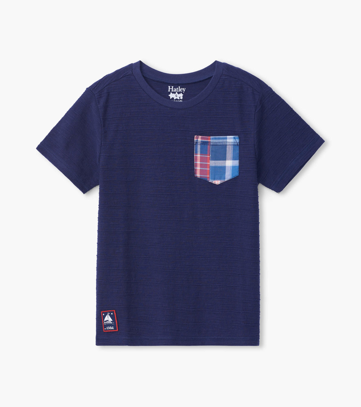 View larger image of Navy Graphic Front Pocket Tee