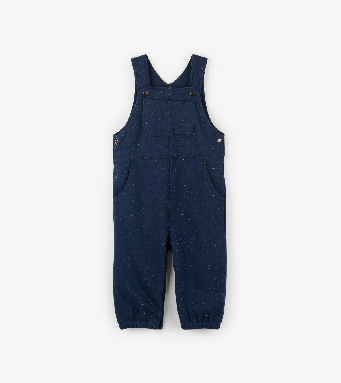 View larger image of Navy Knit Baby Overall