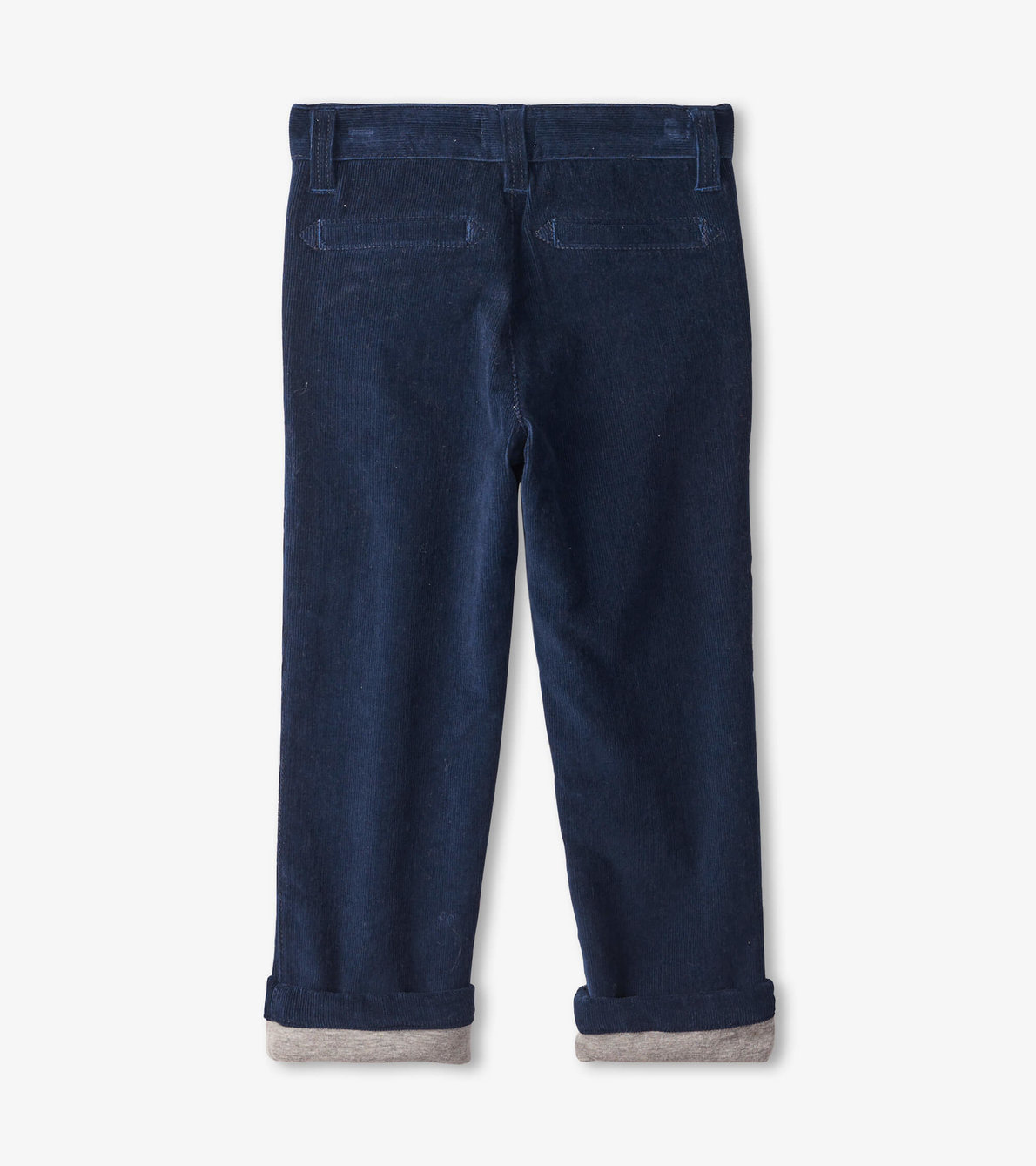 Agrandir l'image de Pantalons extensibles en velours – Bleu marine