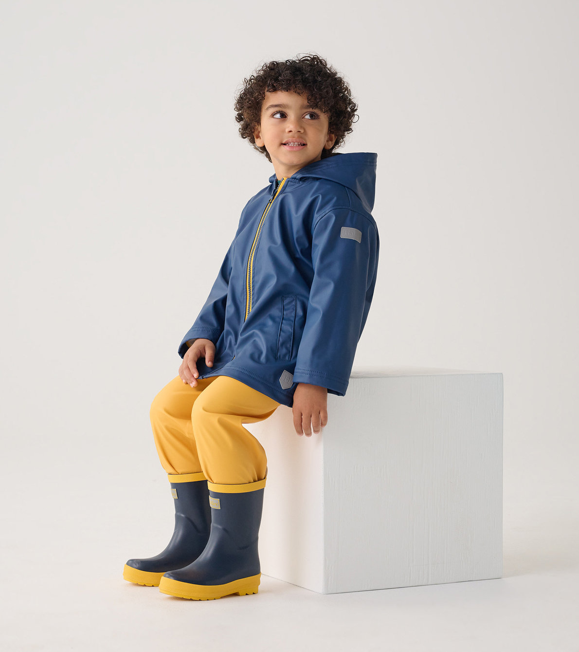 View larger image of Kids Navy Zip-Up Rain Jacket