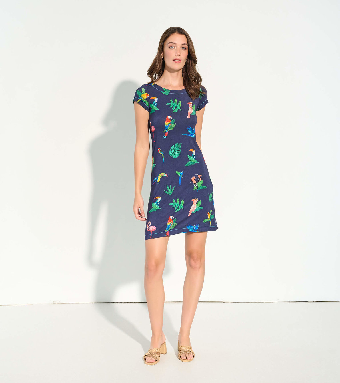 View larger image of Nellie Dress - Tropical Birds
