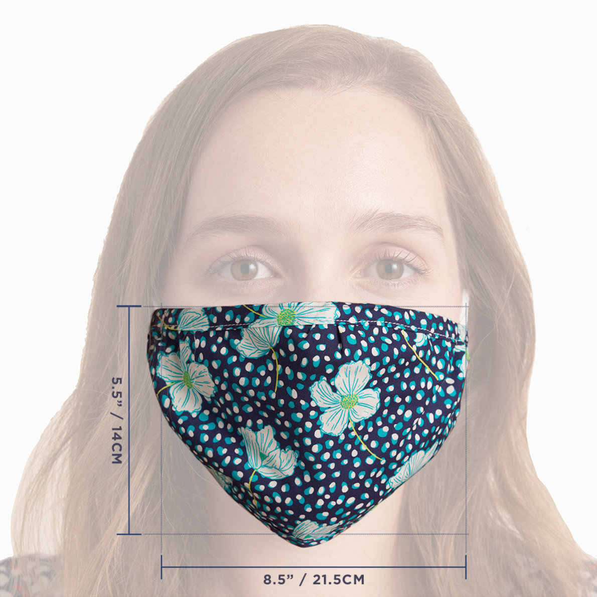 Agrandir l'image de Couvre-visage non médical réutilisable pour adulte – Floraison