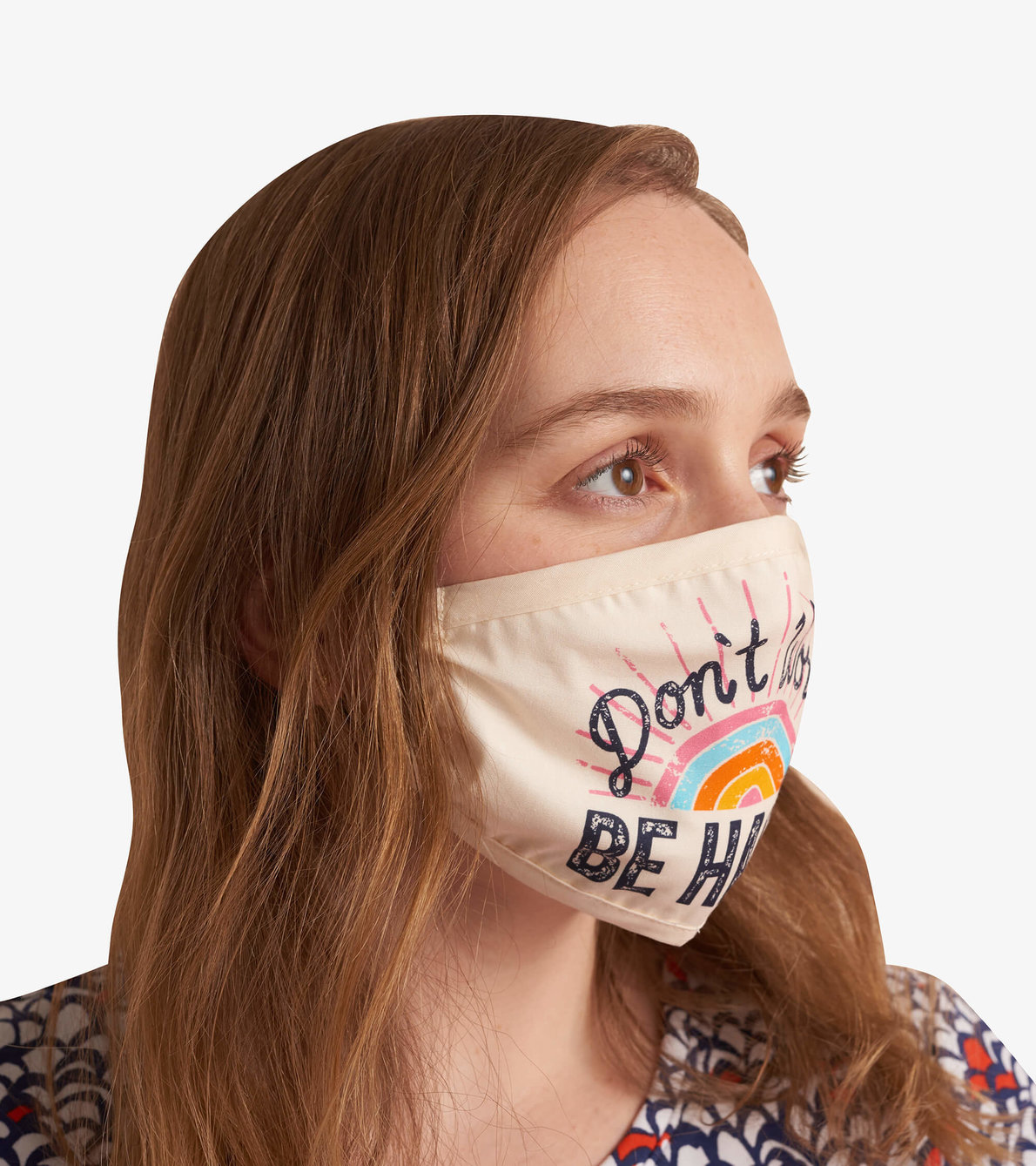 View larger image of Non-Medical Reusable Adult Face Mask - Don't Worry Be Happy