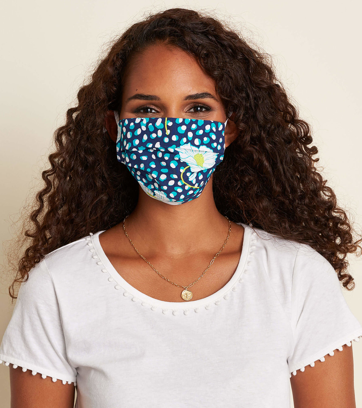 View larger image of Non-Medical Reusable Adult Face Mask - Flower Dots