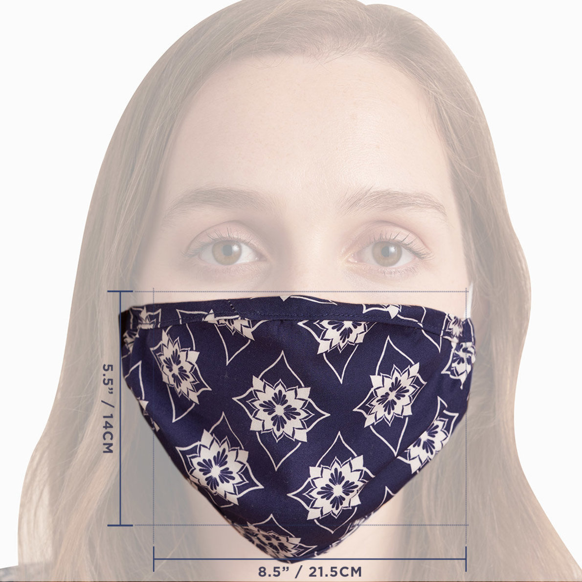 View larger image of Non-Medical Reusable Adult Face Mask - Geometric Flowers